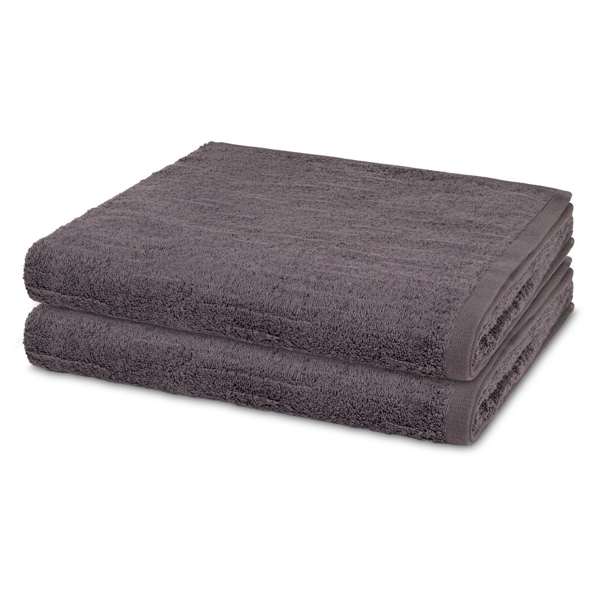 DUSCHTUCH Premium 2er-Set - Dunkelgrau, Textil (70/140cm) - Ross