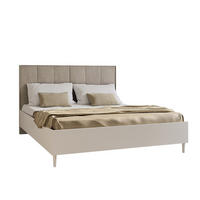 DOPPELBETT Luk II 160/200 cm ohne Matratze, Lattenrost, Bettkasten, weiß, beige - Beige/Weiß, Kunststoff (160/200cm) - Margaret Hadas24
