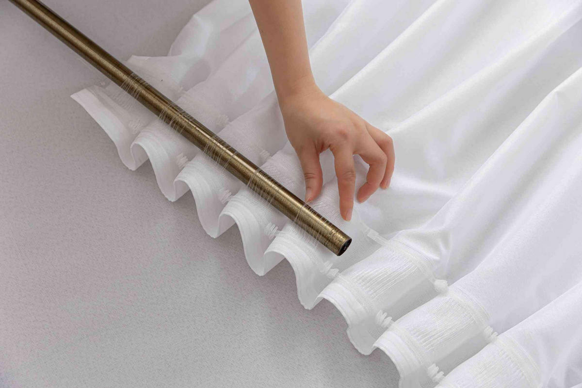 GARDINE Wellenvorhang Wien 245x300 cm Weiß - Weiß, Textil (300/245cm) - Gardinenbox