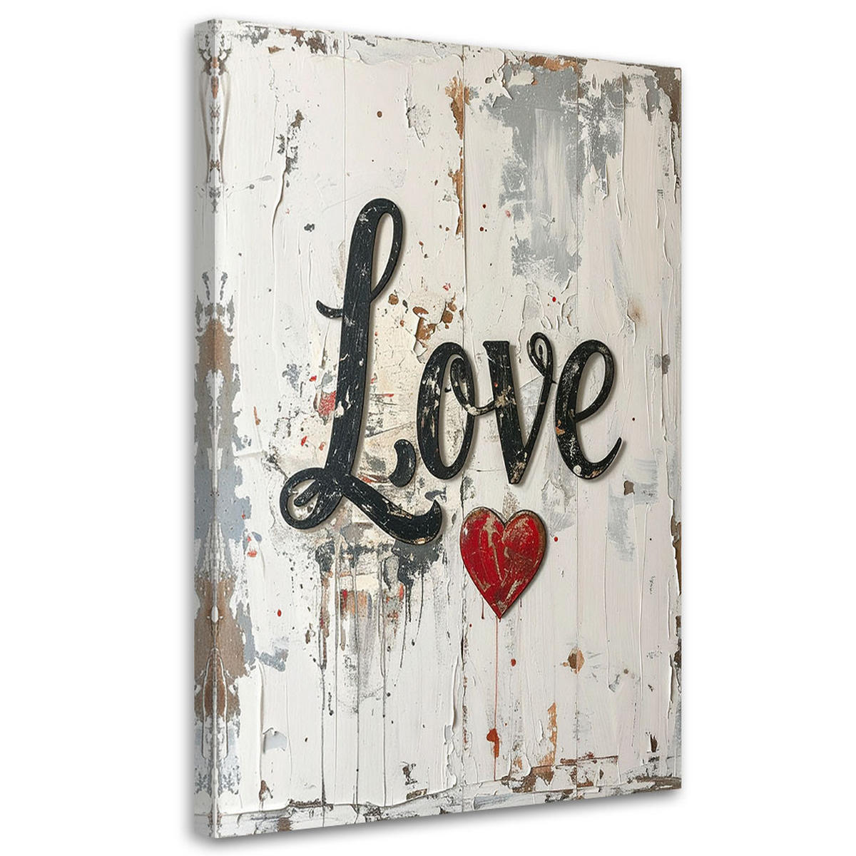 LEINWANDBILD Inschriften und Zitate 80x120cm - Weiß, Textil (80/120cm) - Feeby