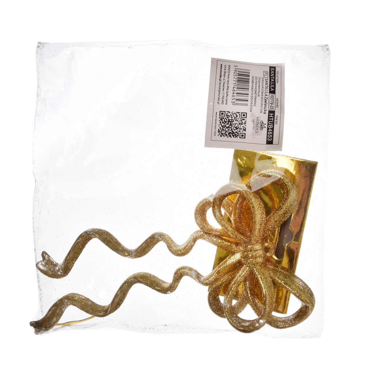 CHRISTBAUMANHÄNGER Santa Lila Gold Acryl - Goldfarben, Kunststoff (8/2.5/15cm) - Mondex