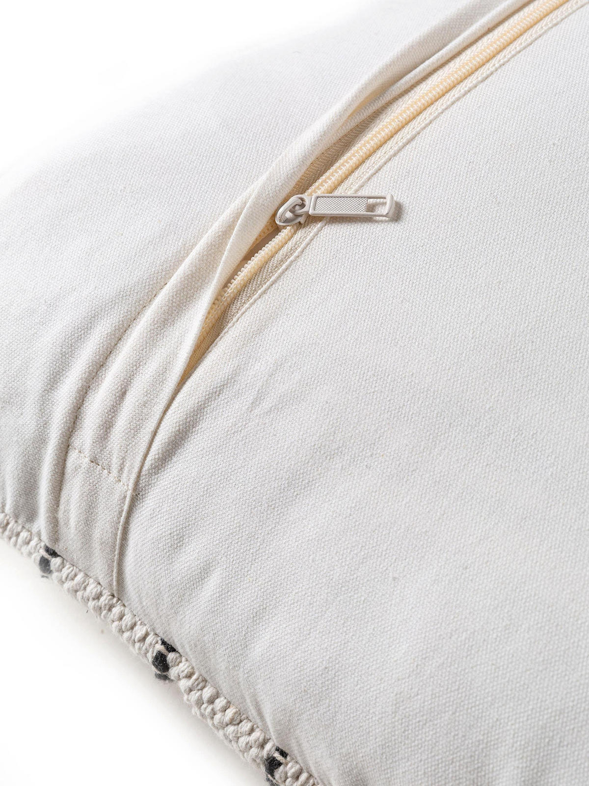 KISSENBEZUG Bo Ivory 45x45 cm - Creme, Textil (45/45cm) - benuta Pop