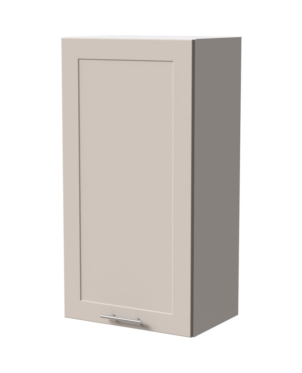HÄNGESCHRANK Oslo W4/50 Weiß / Kaschmir Matt 50 / 32,5 / 96cm - Kaschmir/Weiß, Holz/Holzwerkstoff (50/96/32.5cm) - Feldmann-Wohnen