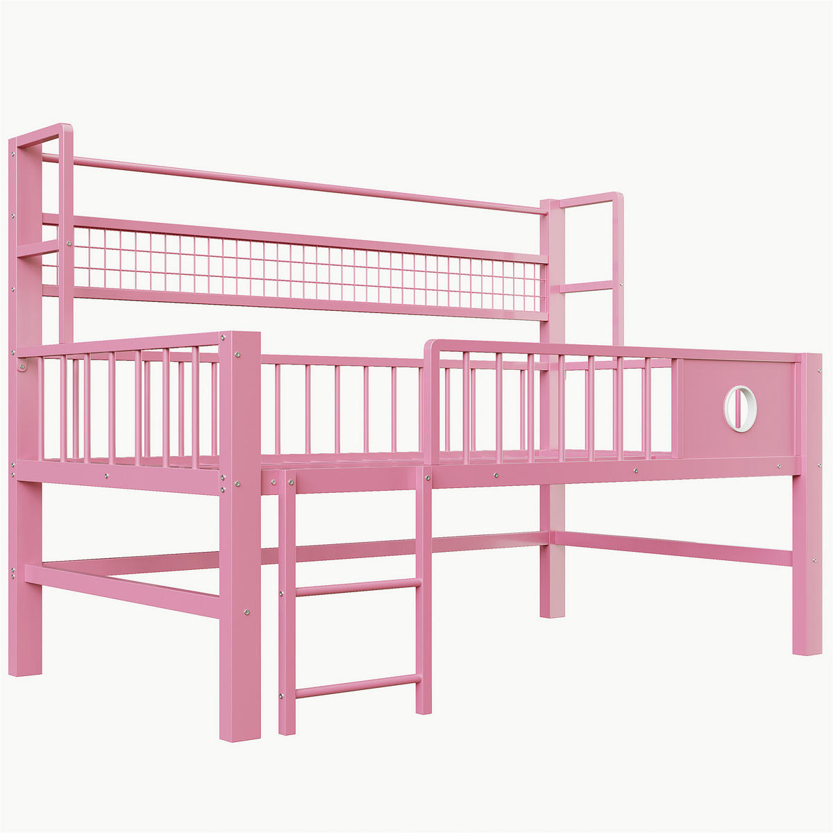 HOCHBETT Metall 90/200 cm Rosa - Pink, Metall - Raumix