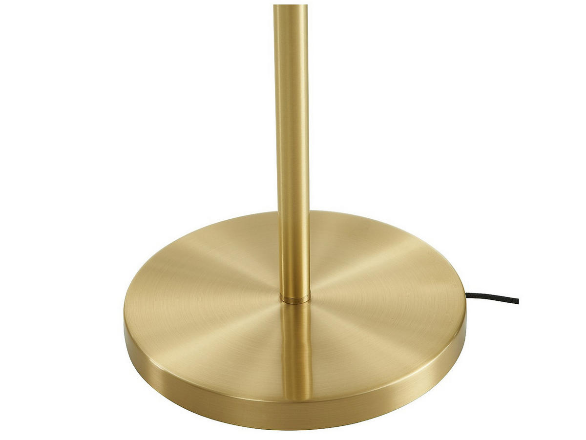 STEHLAMPE - 32 cm x 28 cm - metall - goldfarben Yukon - Goldfarben, Metall (28/32/148cm) - Vente-Unique