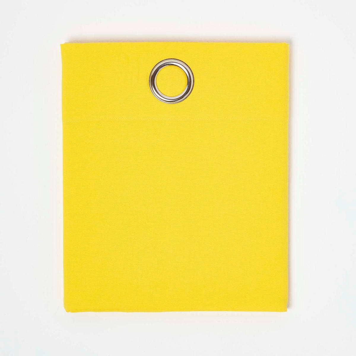 ÖSENVORHANG blickdicht 2er-Set, 137/228 cm - Gelb, Textil (137/228cm) - Homescapes