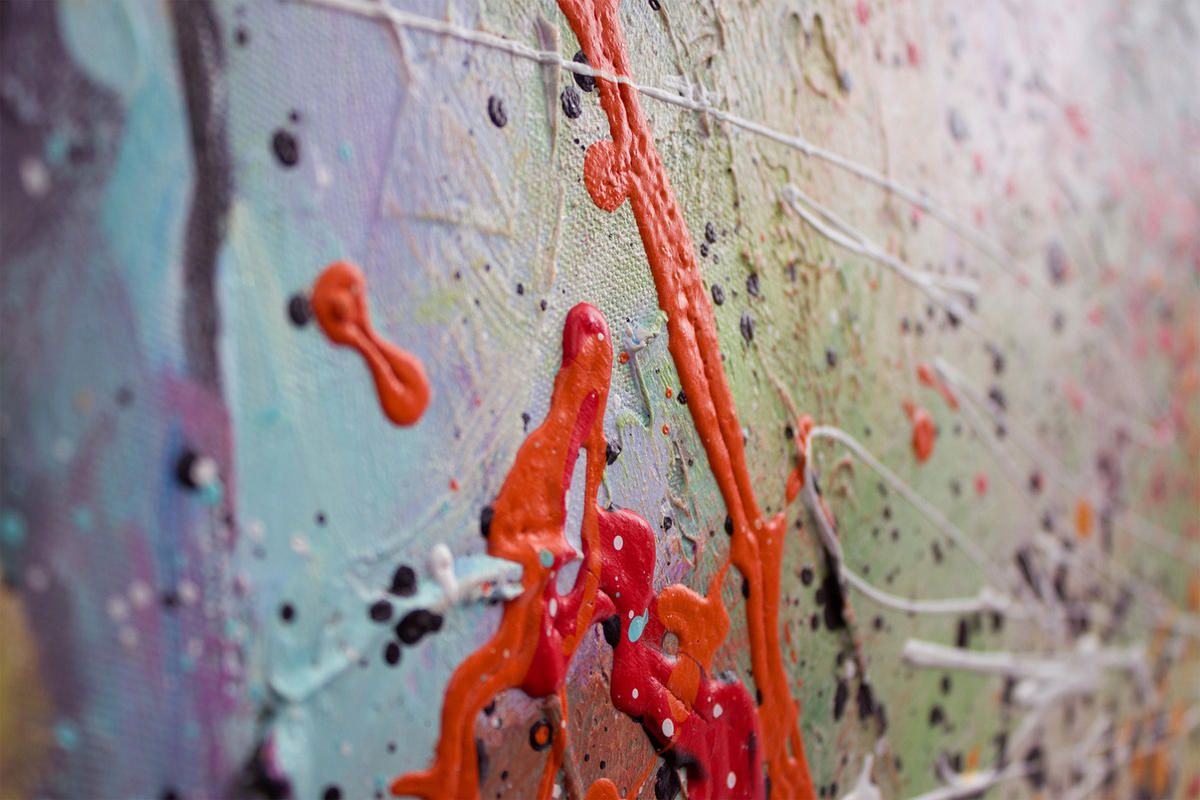 GEMÄLDE Heißer Sommer Schattenfugenrahmen Weiß 200x100 cm - Weiß, Holz (200/100cm) - YS-art gallery
