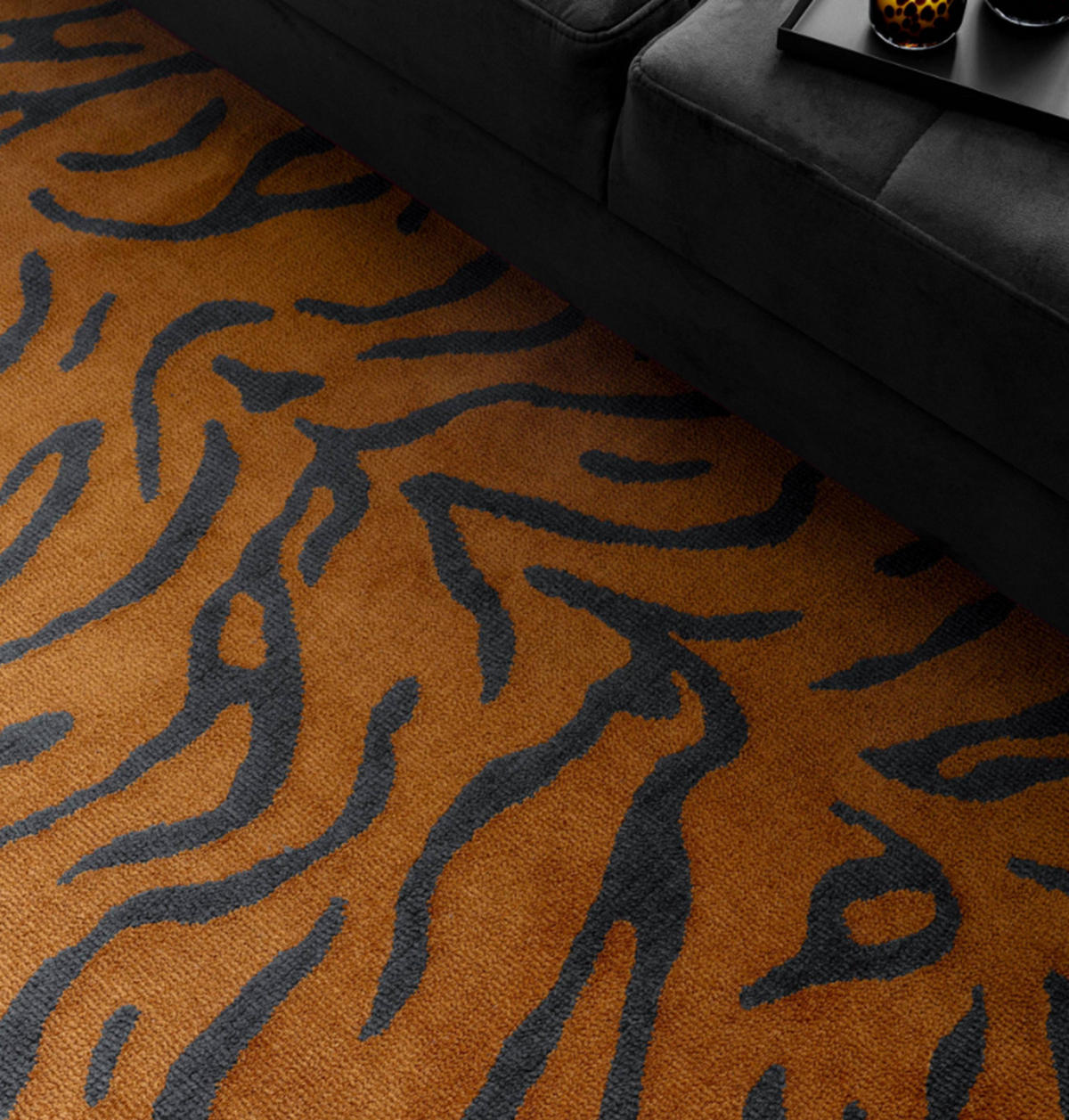 TEPPICH modern Flachgewebe SAVAGE Orange 160 x 230 cm - Orange, Textil (160/230cm) - Novatrend