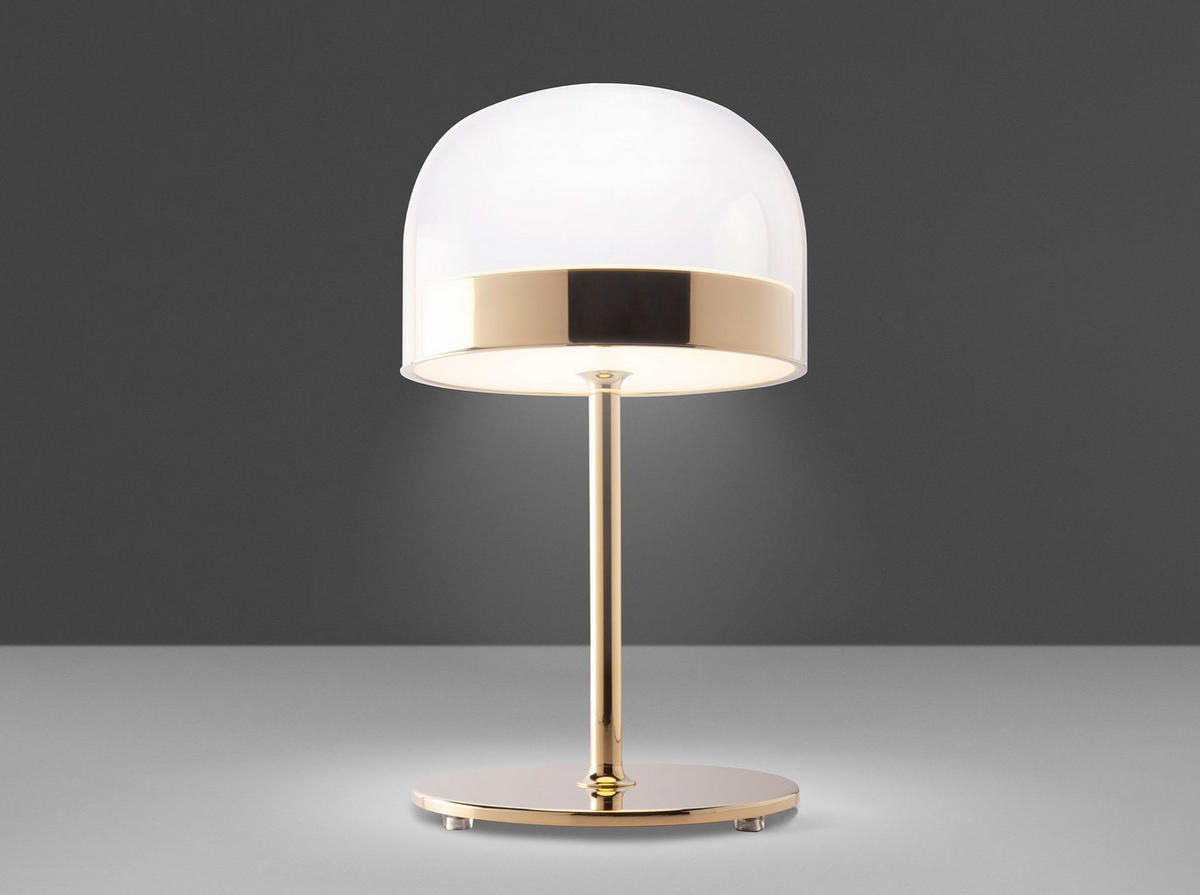 TISCHLEUCHTE Tischleuchte aus Stahl und transparentem Glas Ø24/42 cm - Transparent, Glas/Metall (24/24/42cm) - ANGEL CERDA