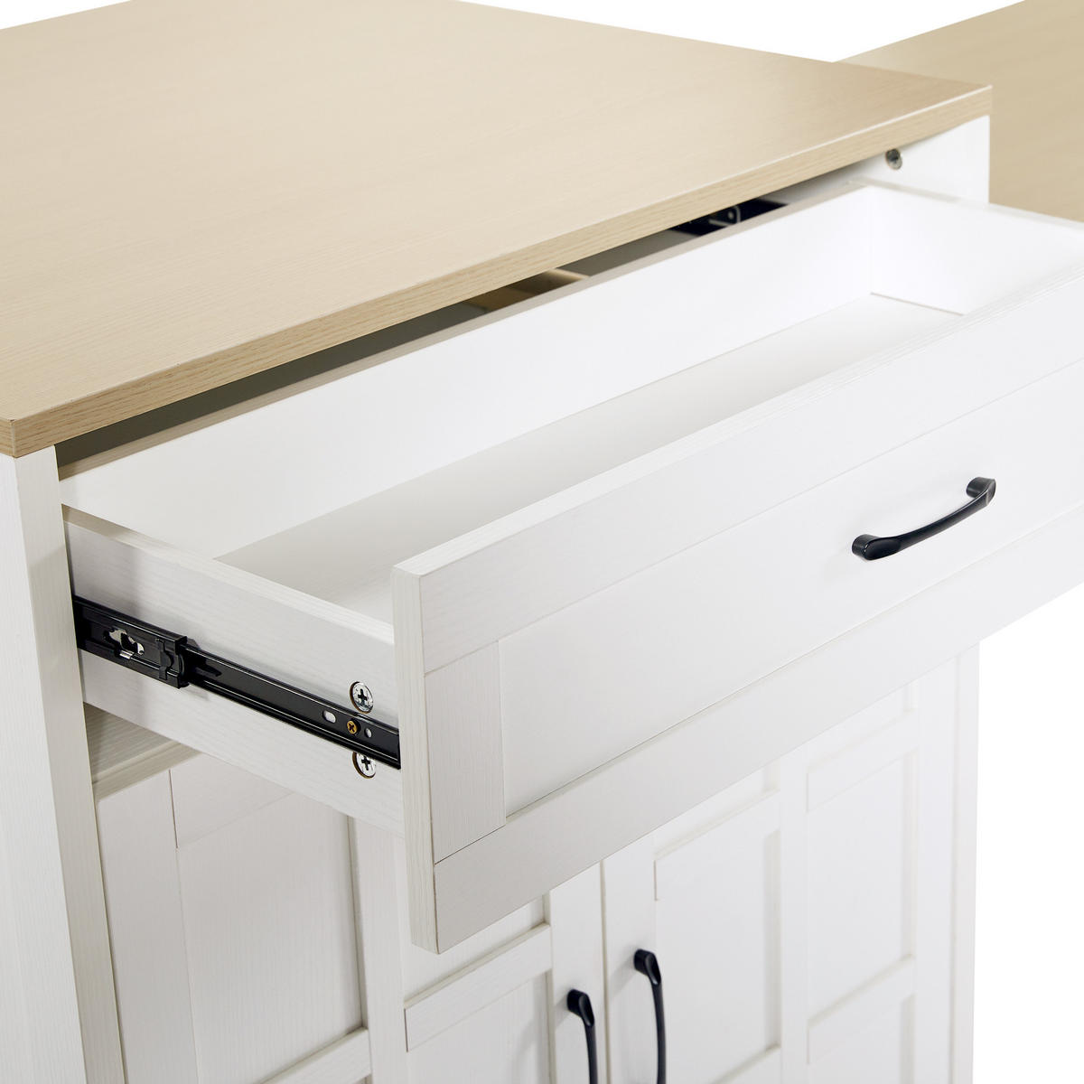 BARTISCH Weiß 133-202/70/93,5 cm Ausziehbar mit Marmor-Effekt - Weiß, Holzwerkstoff (133/93.5/70cm) - PANGIVO