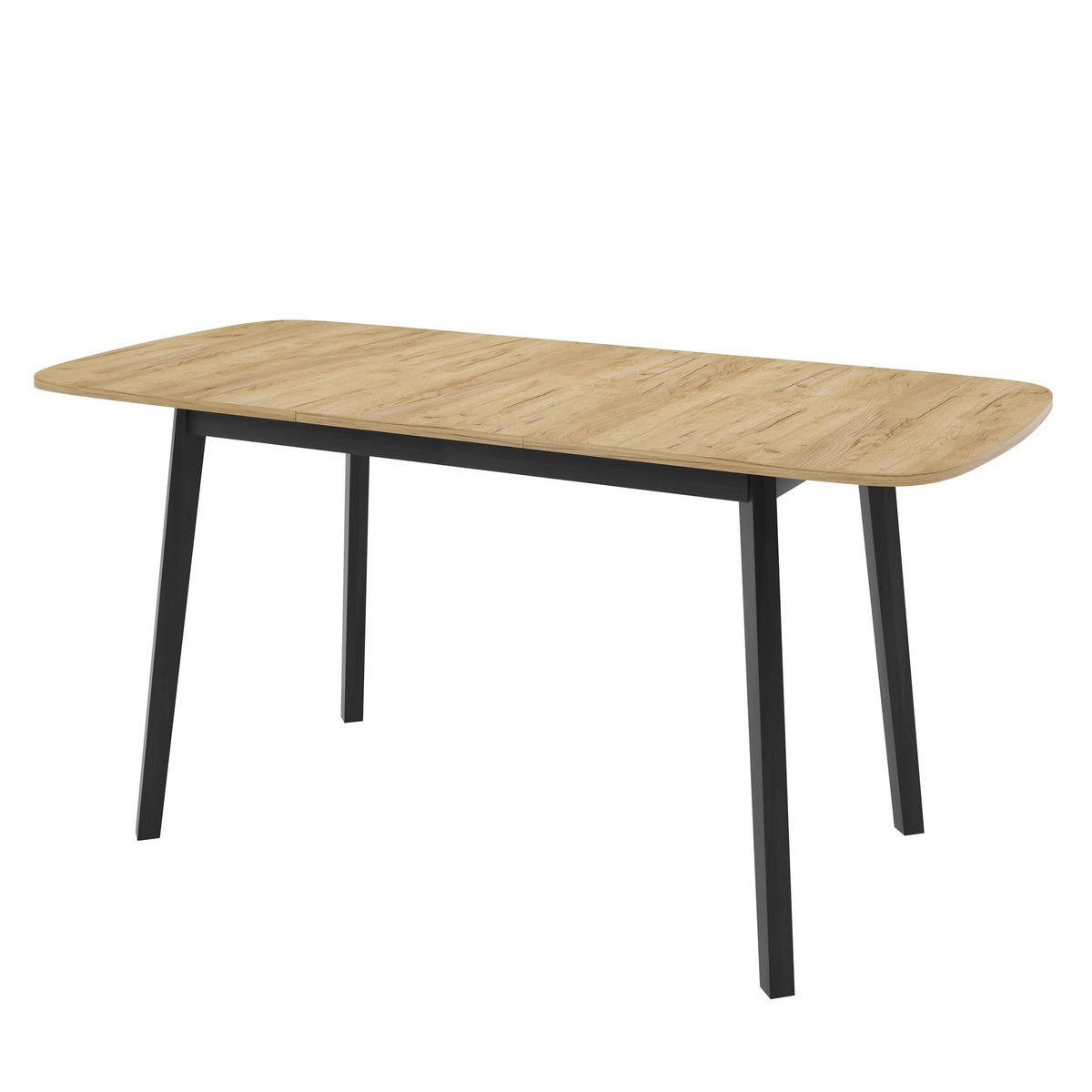 ESSTISCH NICO S Ausziehbar 130 - 170 / 80 x 77 cm - Schwarz/Grau, Holz (130/80/77cm) - MASSENO