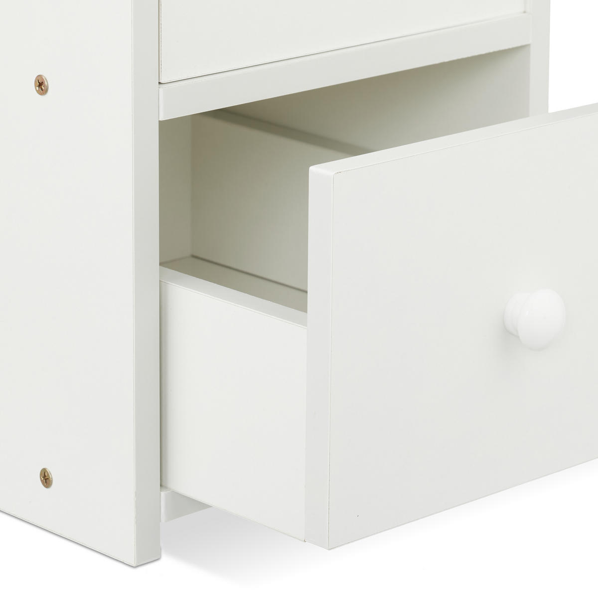 NACHTTISCH - Weiß, Holzwerkstoff (22.5/55/34cm) - Relaxdays