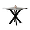 ESSTISCH Paro - Schwarz/Grau, Holzwerkstoff/Metall (90/90/74cm) - MIRJAN24