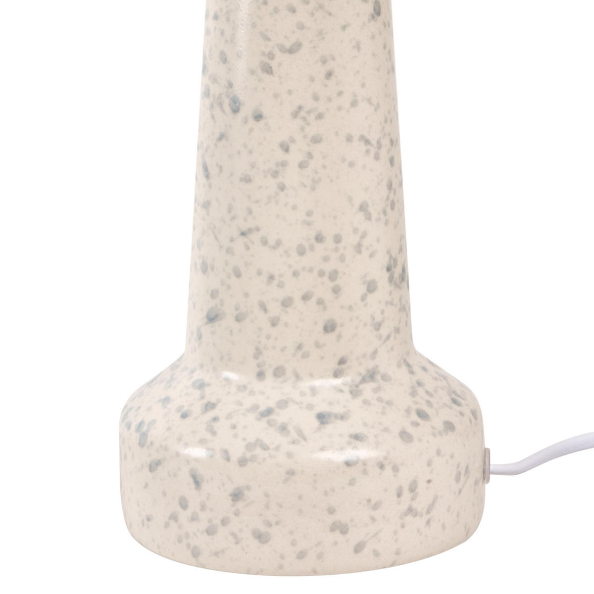 TISCHLAMPE Keramik Hellbeige Humuya - Blau/Beige, Keramik (28/28/50cm) - Beliani