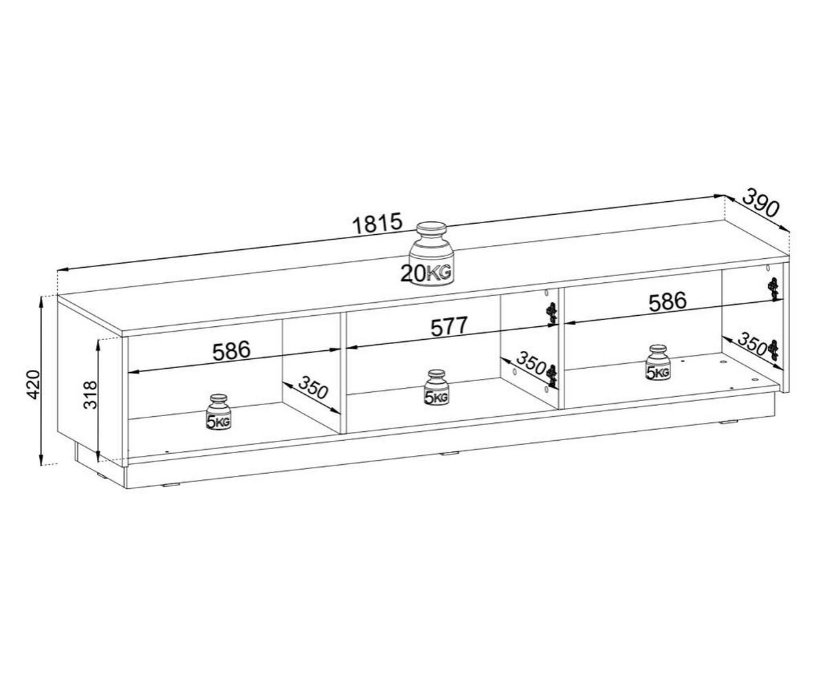 TV-LOWBOARD ROYAL Beige, Gold 180x39x42 cm - Beige/Goldfarben, Holzwerkstoff (180/42/39cm) - FURNLUX