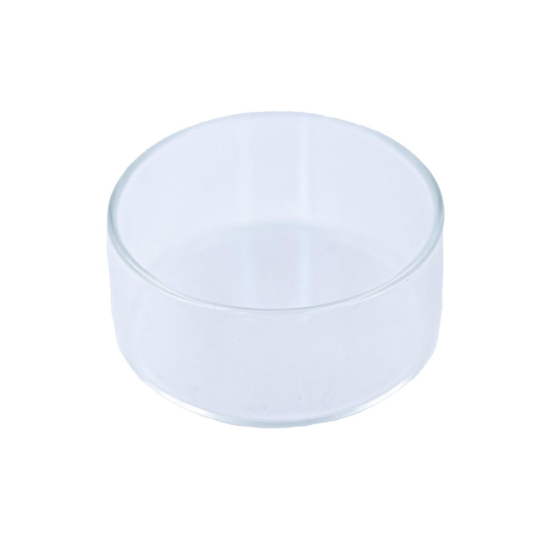 TEELICHTHALTER für Maxi-Teelichter aus feuerfestem Klarglas Ø 62 x 25 mm, Innen Ø 60 mm - Transparent, Paraffin (6.2/2.5/6.2cm) - Holfeuer Crystal Design