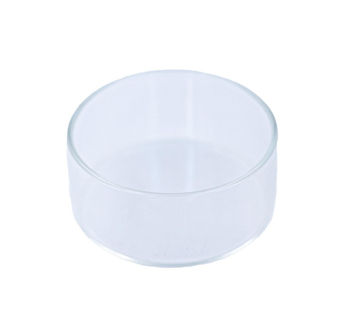 TEELICHTHALTER für Maxi-Teelichter aus feuerfestem Klarglas Ø 62 x 25 mm, Innen Ø 60 mm - Transparent, Paraffin (6.2/2.5/6.2cm) - Holfeuer Crystal Design