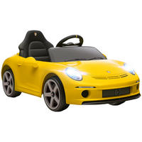 AUFSITZAUTO DE-06175 RUF GT lizenziert mit Fernbedienung Gelb - Gelb, Kunststoff/Metall (108/65.5/47cm) - ComfortXL