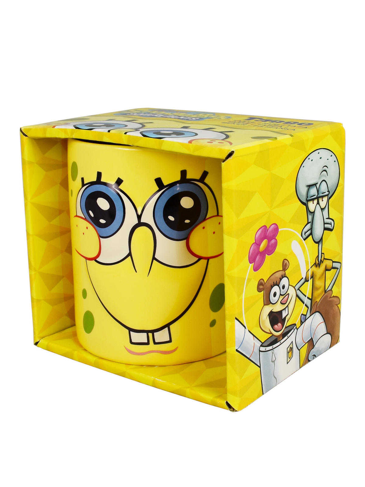 BECHER Spongebob Schwammkopf 3D Face Gelb 320 ml - Gelb, Keramik (0.32L)