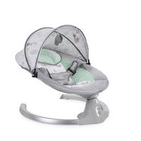 BABYWIPPE Ari grün Bluetooth, 5 Schaukelgeschwindigkeiten, Moskitonetz, 3-Punkt-Gurt - Grün, Metall - Cangaroo