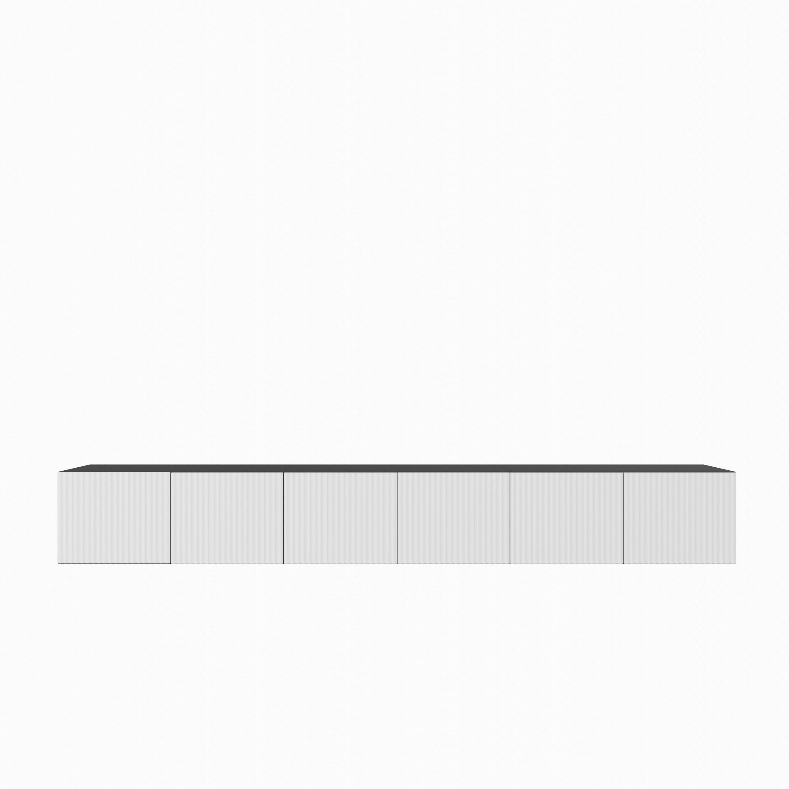 LOWBOARD VAREN 300/41/40 cm, Hängender TV-Schrank Anthrazit / Weiß - Anthrazit/Weiß, Holzwerkstoff (300/41/40cm) - MASSENO