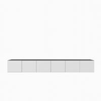 LOWBOARD VAREN 300/41/40 cm, Hängender TV-Schrank Anthrazit / Weiß - Anthrazit/Weiß, Holzwerkstoff (300/41/40cm) - MASSENO