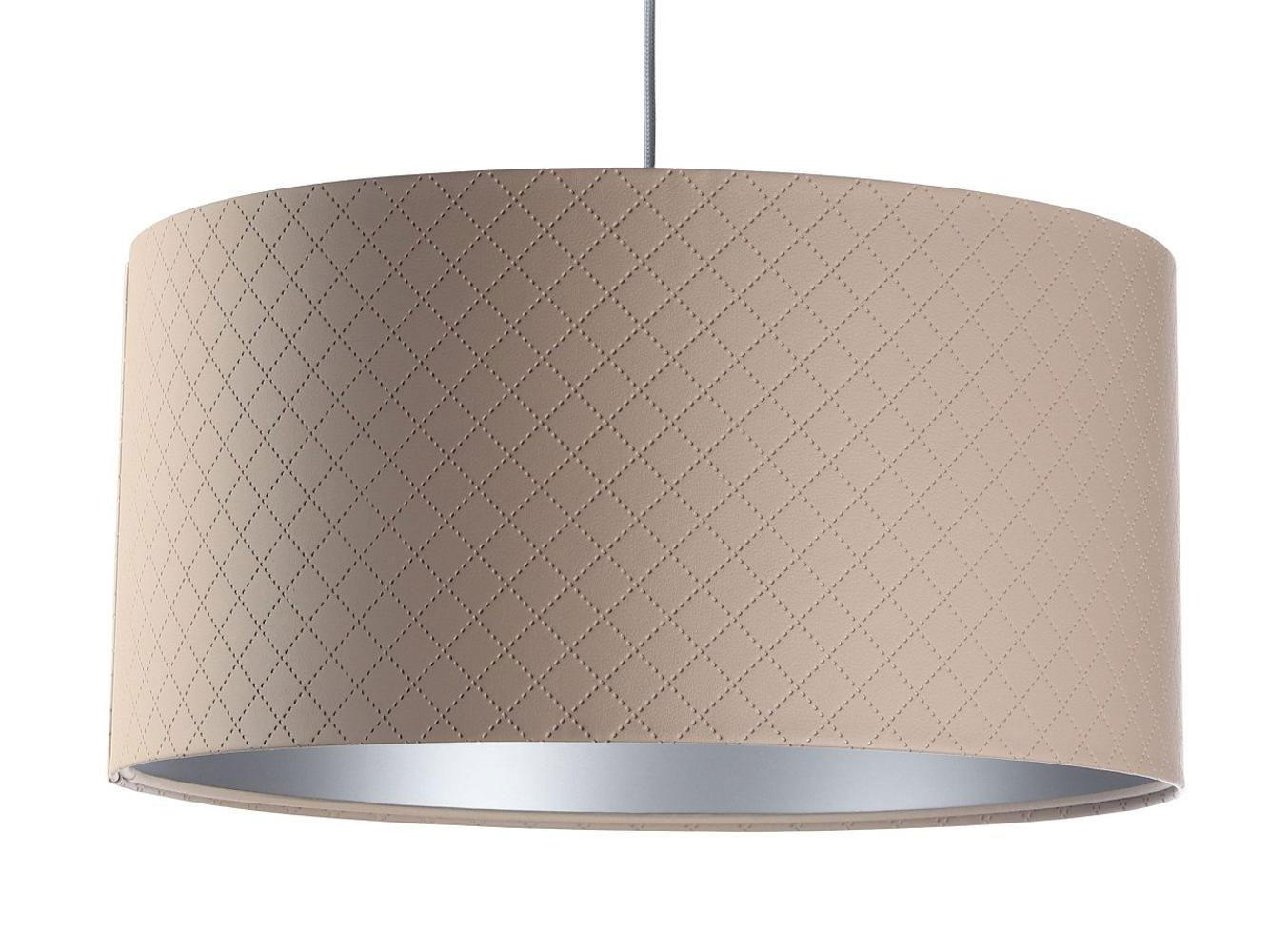 HÄNGELEUCHTE Silber 50/25 cm - Beige/Silberfarben, Kunststoff (50/0.8/25cm) - ONZENO