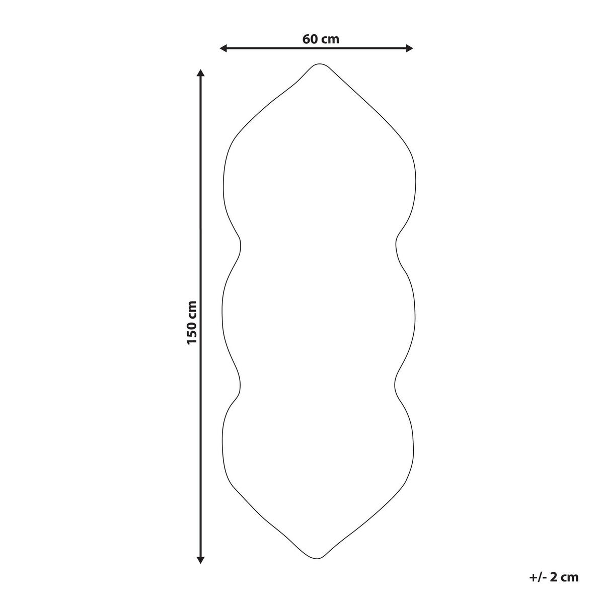 BADEMATTE Blau 150 x 60 cm Canbar - Blau/Weiß, Textil (150/60cm) - Beliani