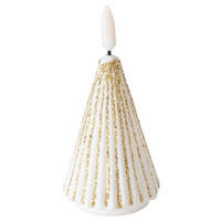KERZE Toris Weihnachtsbaum 12 cm - Goldfarben, Glas (6/12/6cm) - Boltze Home