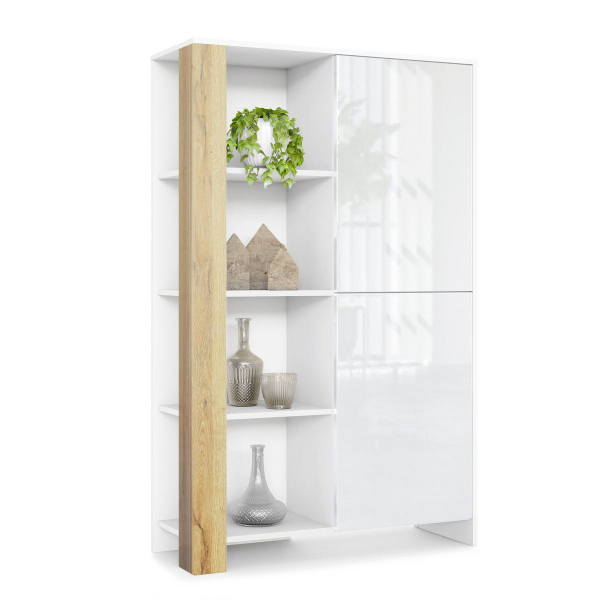 HIGHBOARD Canto Eiche Natur - Eichefarben, Holzwerkstoff (95/151.5/36cm) - Vladon