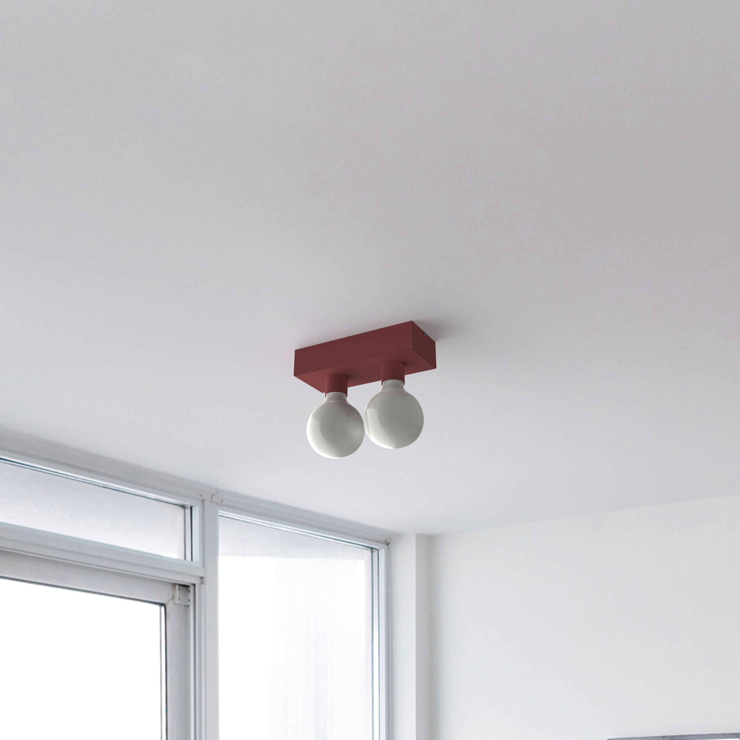 DECKENLEUCHTE - Rot, Metall (10/20/7.5cm) - Lumicom
