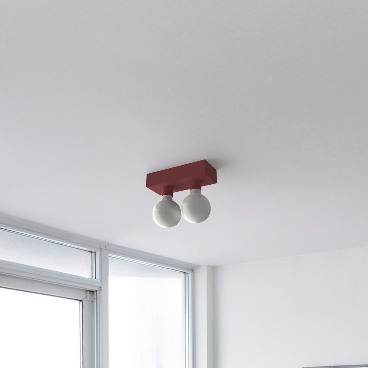 DECKENLEUCHTE - Rot, Metall (10/20/7.5cm) - Lumicom