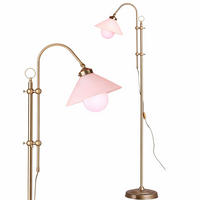 LED STEHLEUCHTE Messing Opal Glas - Messingfarben, Glas (47/23/170cm) - Globo Lighting