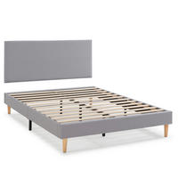 POLSTERBETT + kopfteil 140x200 cm Aura, Hellgrau - Hellgrau, Textil (200/140/90cm) - VS Venta-stock