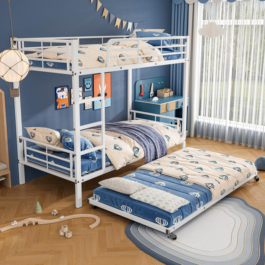 Thumbnail - Okwish Etagenbett, Weiß, Metall, 90x190 cm, Kinder- & Jugendzimmer, Kindermöbel, Kinderbetten, Etagenbetten