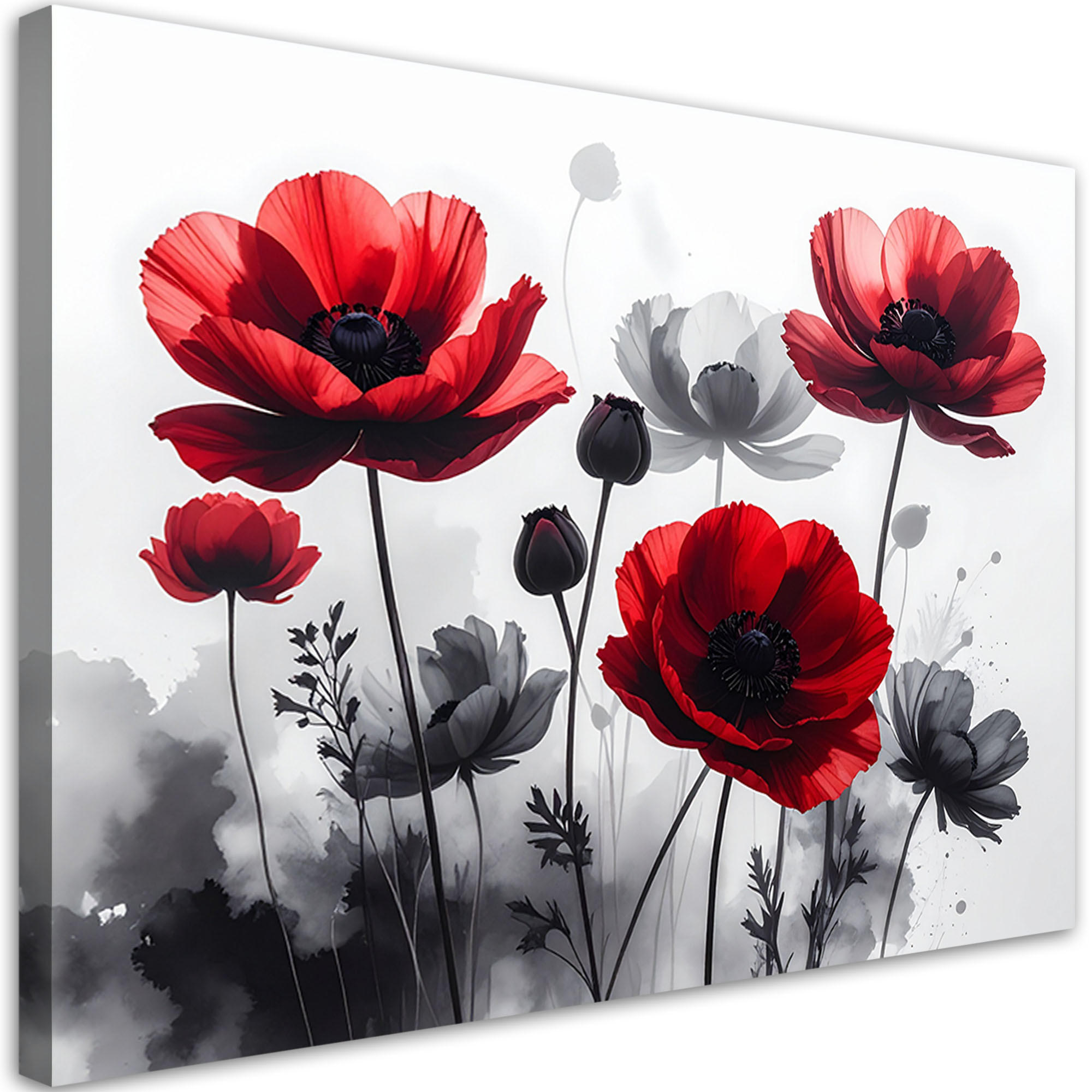 Feeby Leinwandbilder, Rot 100x70 cm