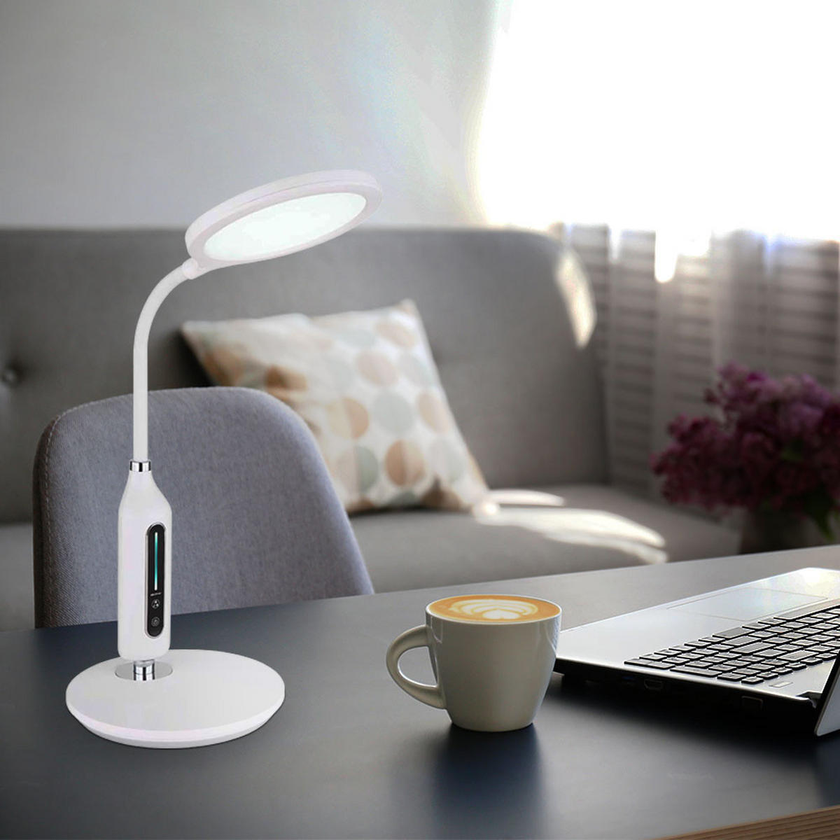 LED TISCHLEUCHTE FRUGGY Weiß - Weiß, Metall (30/18.5/40.7cm) - Globo Lighting