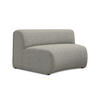 SOFAELEMENT Strukturstoff Stoff Beige - Beige/Schwarz, Kunststoff/Textil (147/70/89cm) - Makamii