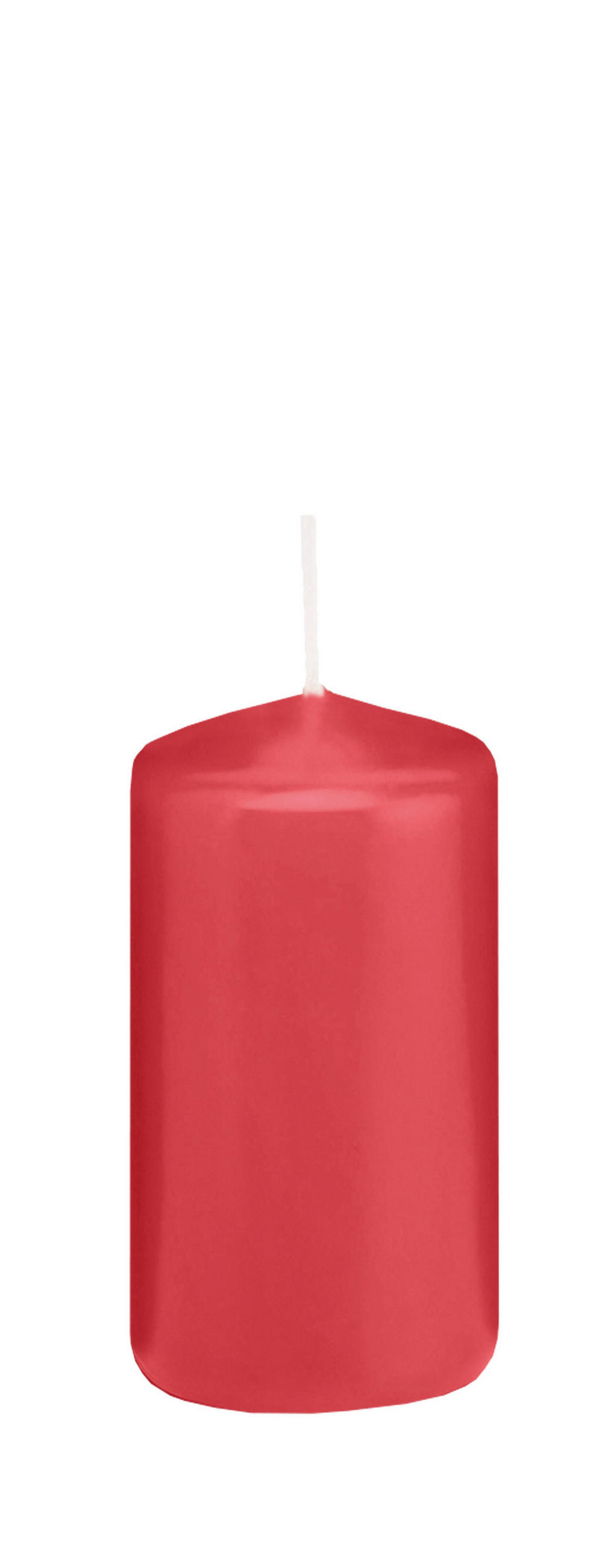 STUMPENKERZEN Himbeere Ø 58 x 120 mm, 16 Stück - Altrosa, Paraffin (6/12cm) - Wiedemann Kerzen