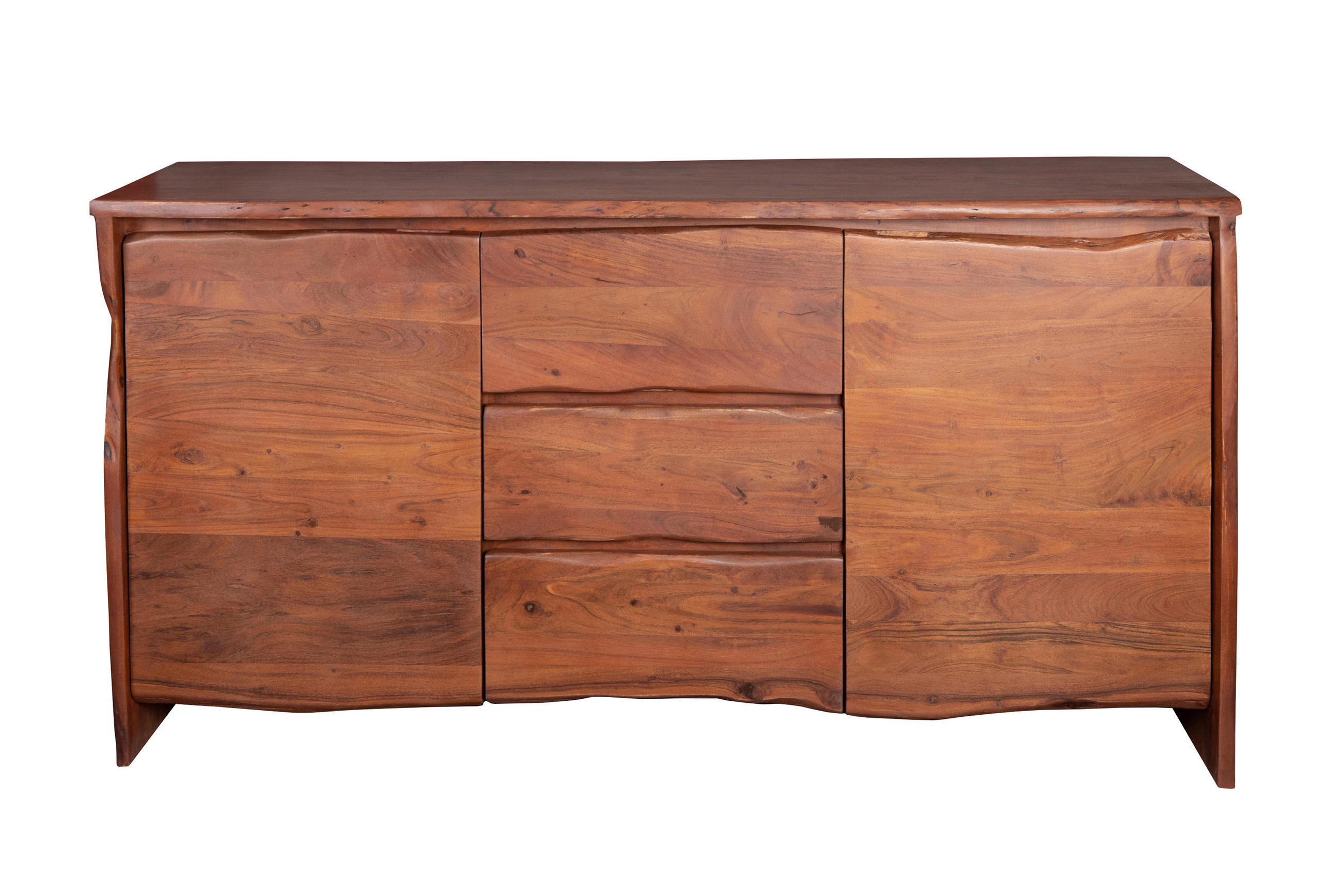 SIDEBOARD Akazie nussfarben DAHLIA 170 cm - Nussbaumfarben/Braun, Akazienholz/Holz (170/90/45cm) - SAM