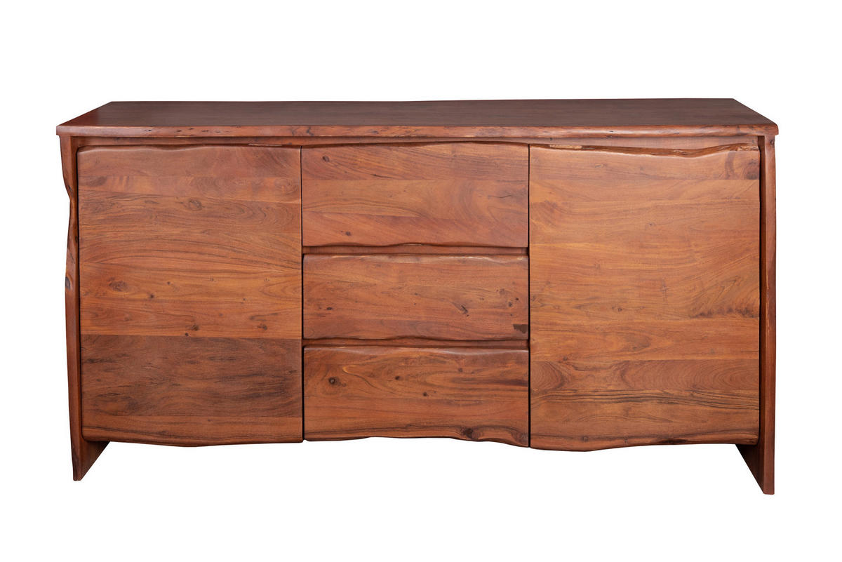 SIDEBOARD Akazie nussfarben DAHLIA 170 cm - Nussbaumfarben/Braun, Akazienholz/Holz (170/90/45cm) - SAM