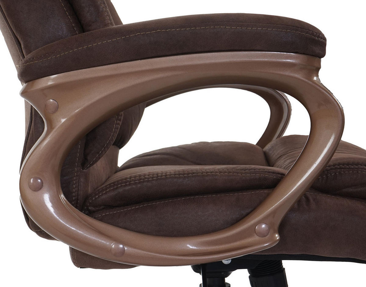 BÜROSTUHL Braun - Taupe/Braun, Textil (68/120/74cm) - Jamb
