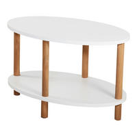 COUCHTISCH Højreby 70/44/43 cm - Naturfarben/Weiß, Holz/Holzwerkstoff (70/44/43cm) - [en.casa]