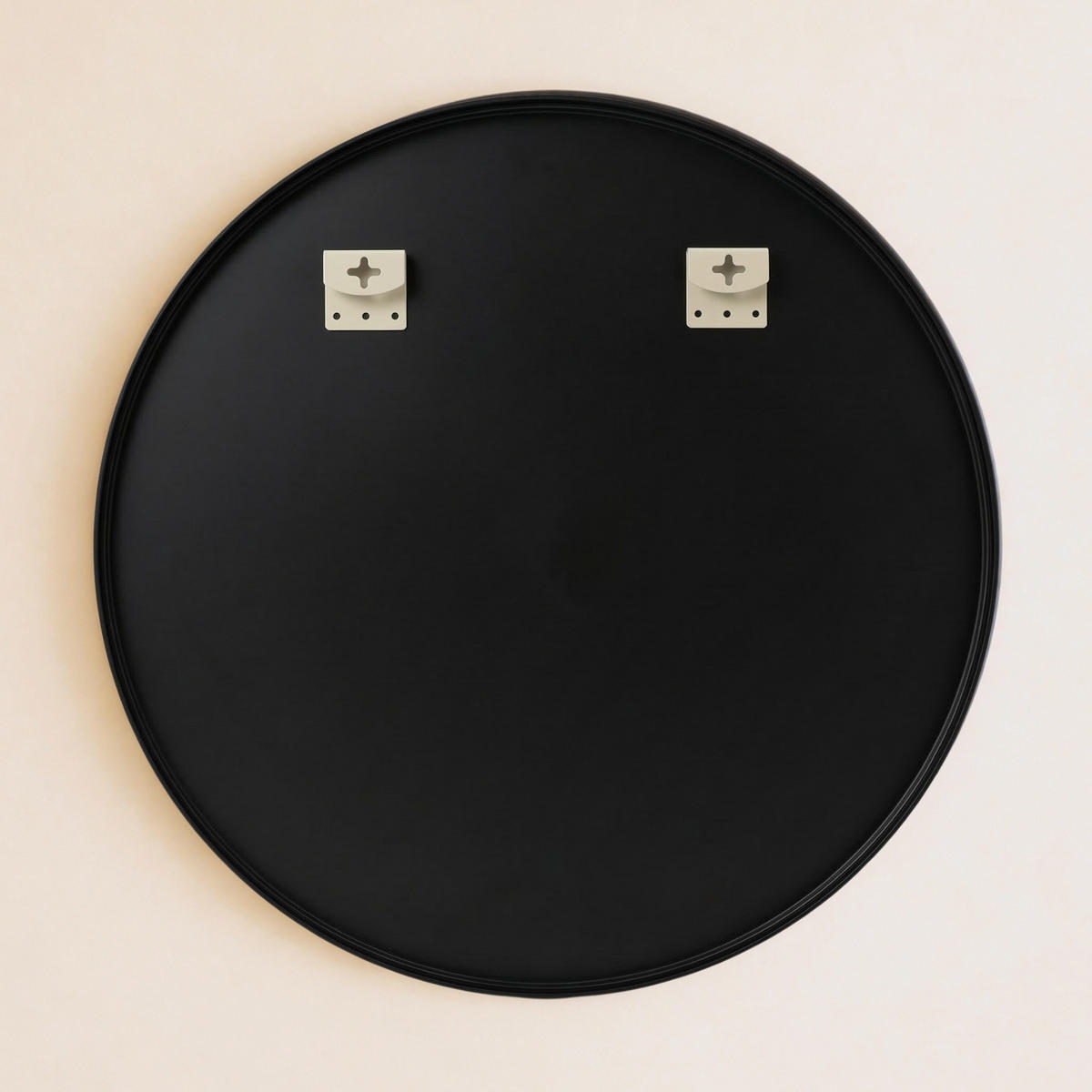 WANDSPIEGEL Mira 80 cm - Schwarz, Glas (80/80/2.5cm) - EDAXO