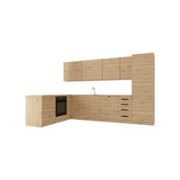 ECKKÜCHE 330 x 210 cm – Nexa K53-G330 – in Woodline / Matt - Schwarz/Eiche Artisan, Holz/Metall (330/212/58cm) - ROYAL24_MARKT