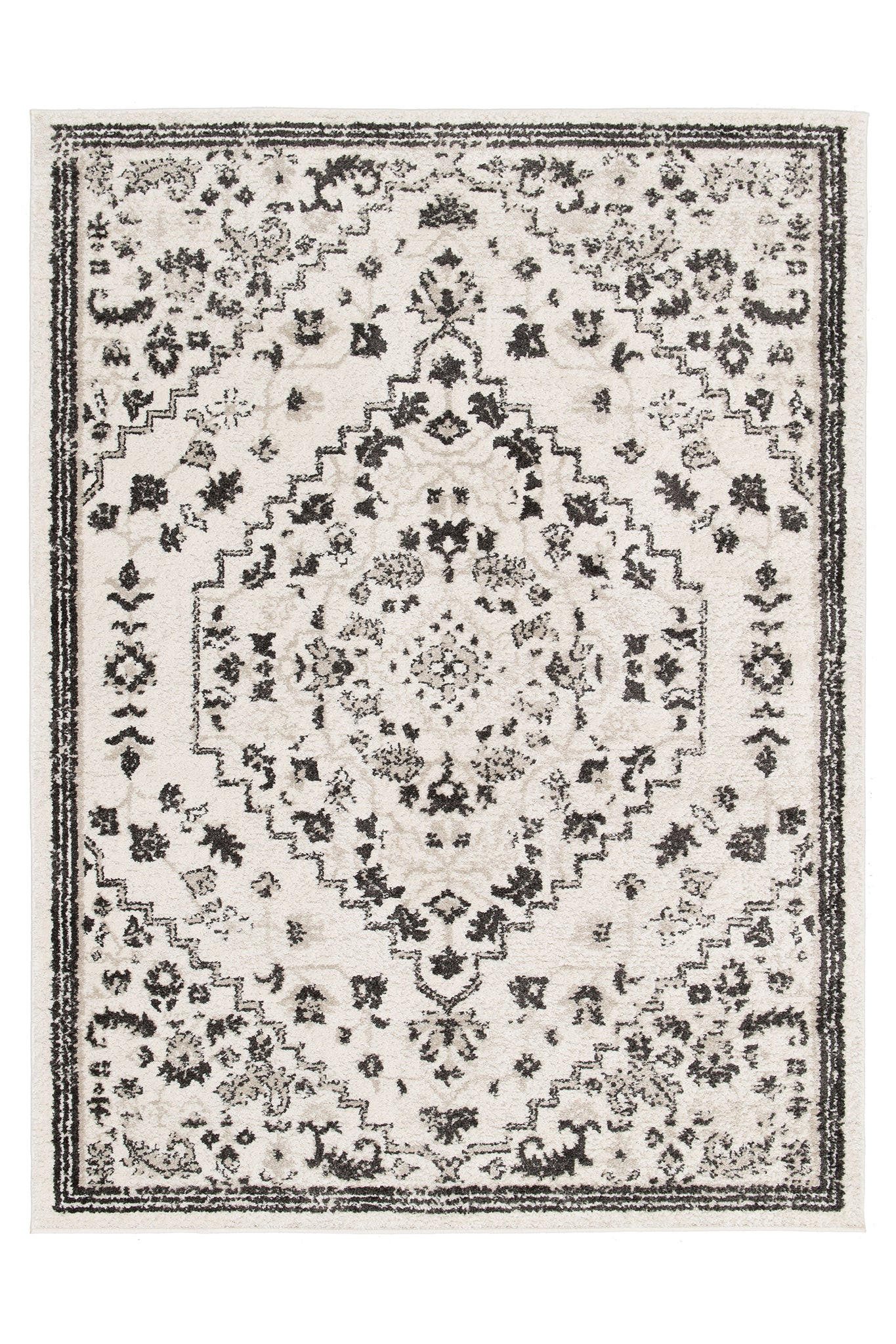 TEPPICH sehr weich grafisch grau - Grau, Textil (160/230cm) - AFK Living