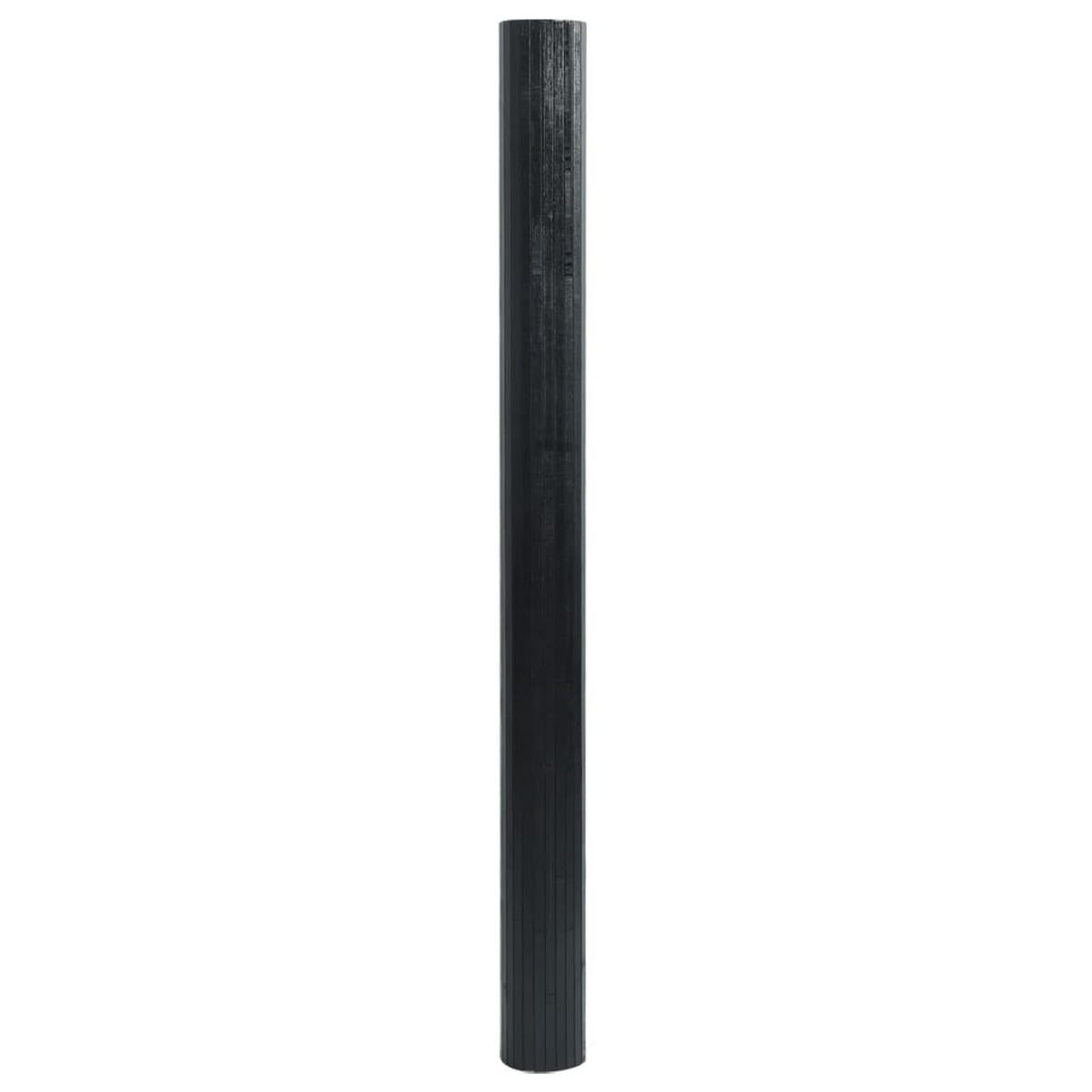 PARAVENT Schwarz Breite 250 Cm Höhe 165 Cm Bambus - Schwarz, Holz (0.2/165/250cm) - vidaXL