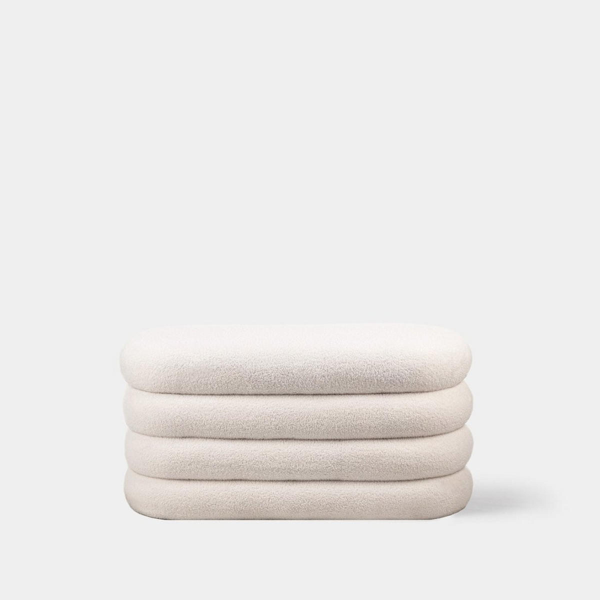 BANK Roma Weiß 100 cm x 45 cm - Weiß, Textil (100/45/40cm)