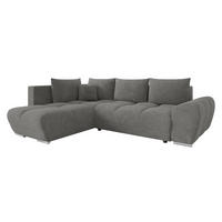 ECKSOFA Forest, Seite: Links - Greige/Schwarz, Holz/Kunststoff (290/183cm) - MIRJAN24