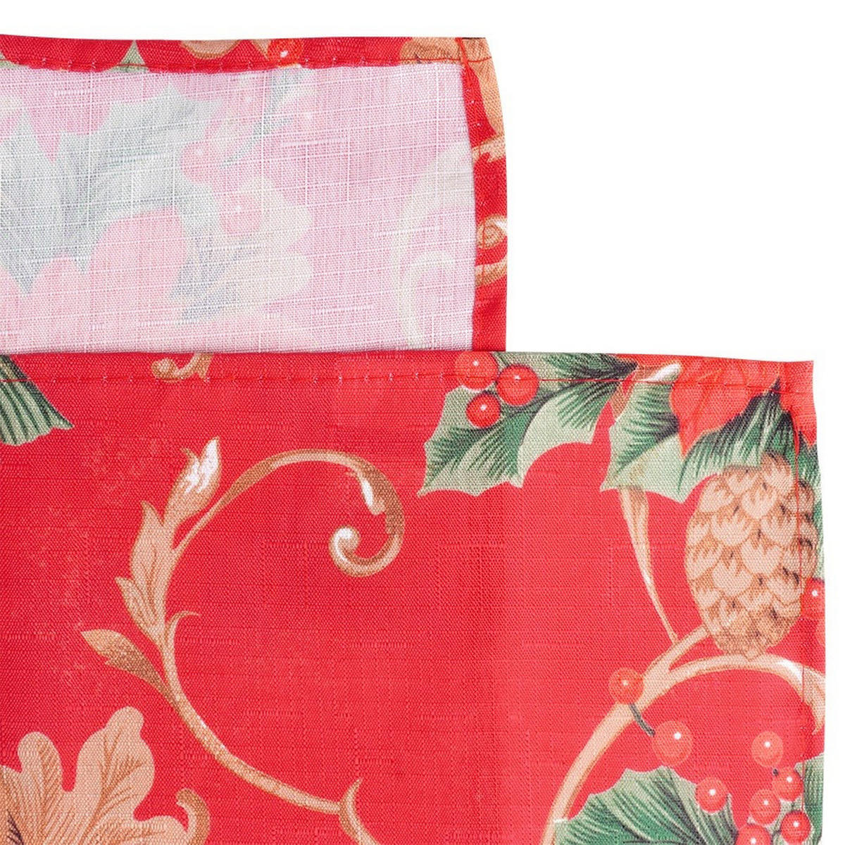 WEIHNACHTSTISCHDECKE Fleckenabweisend 180x130 cm - Rot, Textil (180/130cm) - Excellent Houseware